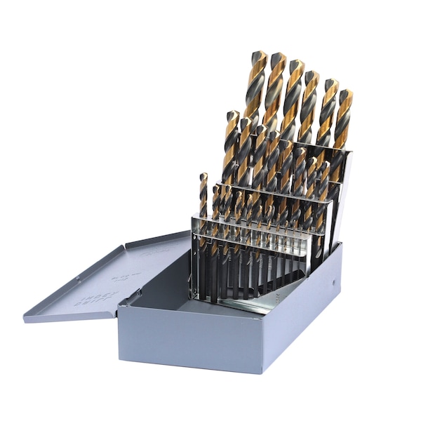 Drillco 25PC METRIC SET 1mm-13mm BY .5mm 800A25 - main